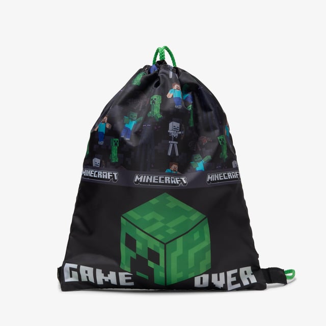 Minecraft Train Black/Green Bags