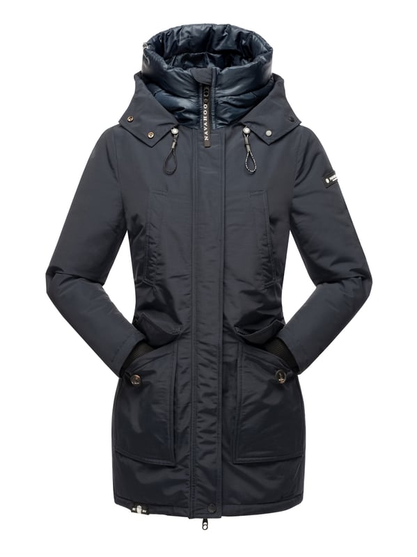 NAVAHOO Winterjas 'Sag ja XIV' in Zwart | ABOUT YOU