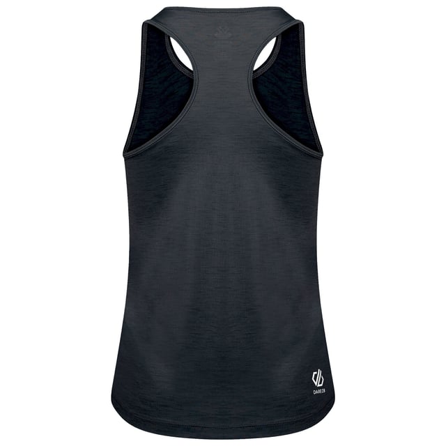 Material: Polyester (90%), Elastane (10%). Q-Wic Plus lightweight polyester/ elastane fabric. Anti-bacterial odour control treatment. Good wicking performance. Quick drying. Racer back design. Pulls sweat away from your skin, dries quickly and has anti-bacterial odour control built in. Stretch-fit that sits close to your body so the fabric can do its thing. Scooped round neck and the shape-defining side seams. Coordinating shorts and leggings available. Easy, breezy.