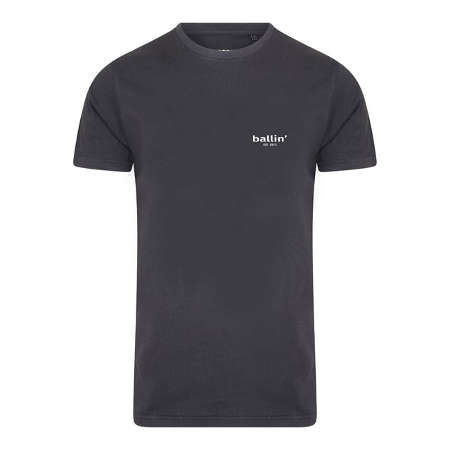 Heren t-shirt van het merk Ballin Est. 2013. Deze shirts van Ballin Est. 2013 zijn gemaakt van 100% biologisch katoen, en hebben tapered fit. Dit is een iets smallere pasvorm. Het zachte katoen zorgt voor een heerlijk draagcomfort.  Modelnaam: Small Logo ShirtCategorie: heren t-shirtMaterialen: biologisch katoenKleur: grijs