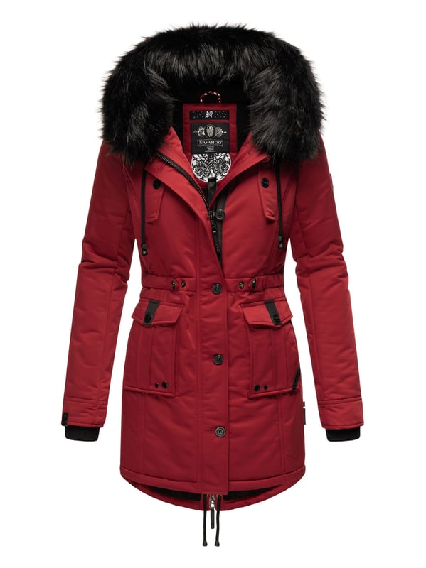 Navahoo B361 Women's Winter Jacket with Warm Teddy Lining, Yellow, S