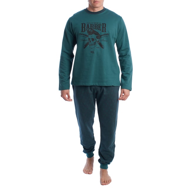 Pijama Hombre Invierno Afelpado de Algodón KLP6