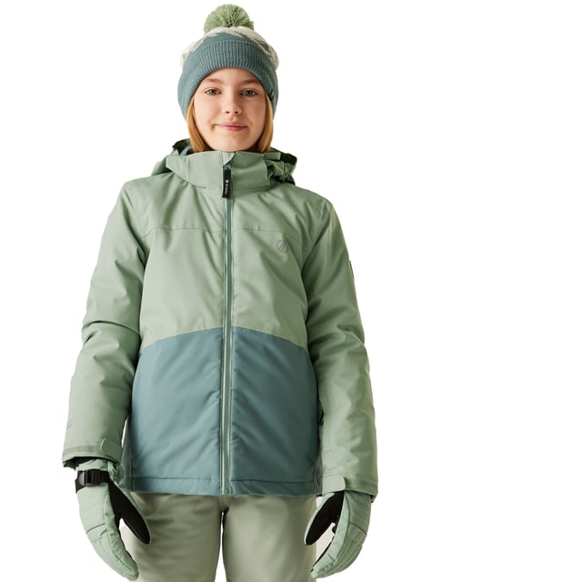 Dare 2B Childrens/Kids Send It! Ski Jacket (Glacier Green/Element Grey)
