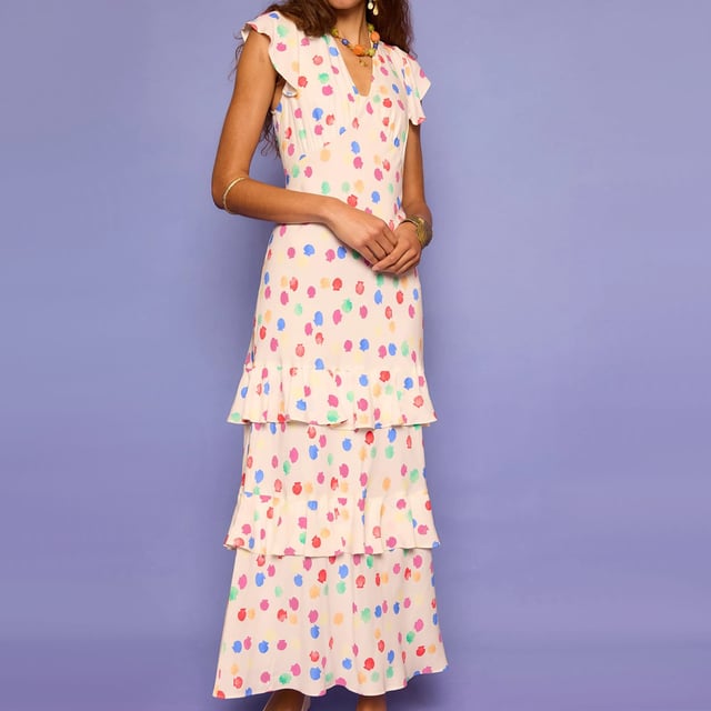 Dames Rixo Meena Maxi Dress in Multicolour