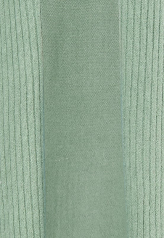 Gebreid fleecejas met teddyfleece, Janina, antraciet gemeleerd