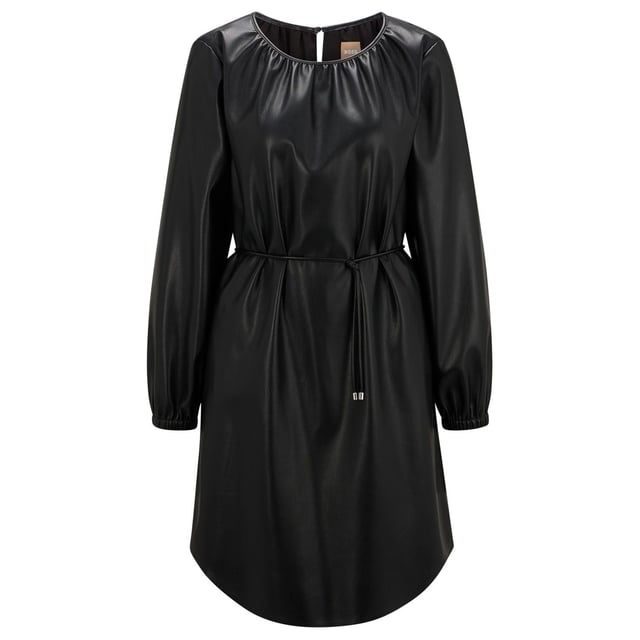Hugo Boss Womens/Ladies Dejala Faux Leather Dress (Black)