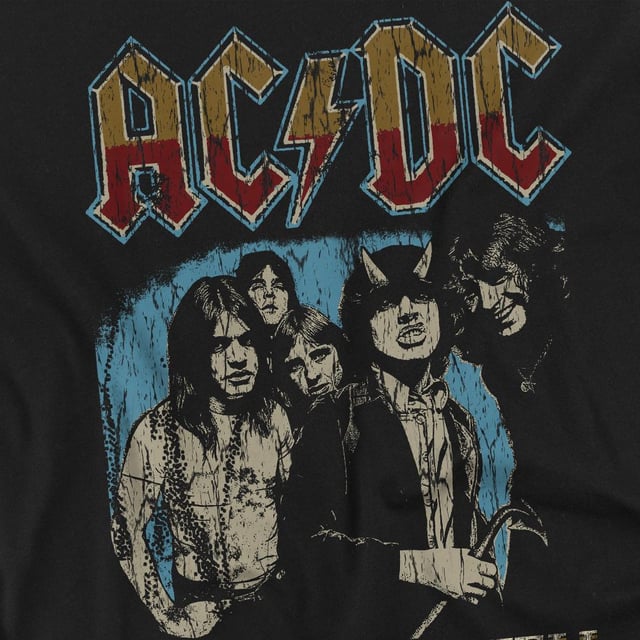 AC/DC Mens Highway World Tour 79 T-Shirt (Black)