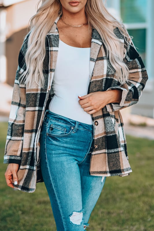 Plaid Flannel Shirt Long Sleeves