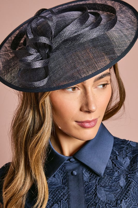 Structured Disc Fascinator Loop Detail Disc Fascinator