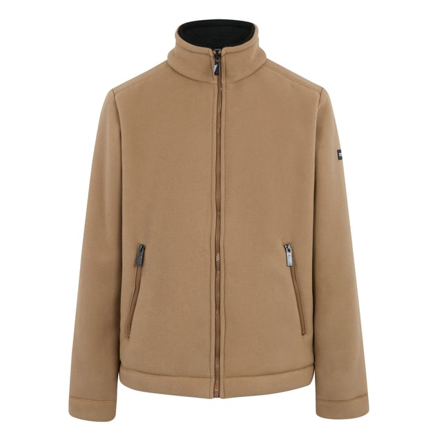 Regatta Mens Garrian II Full Zip Fleece Jacket (Iced Coffee/Black)