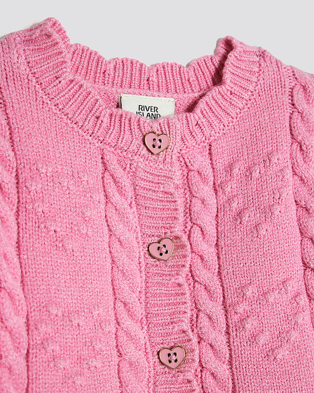 Haut Et Cardigan River Island Fille - Taille 5-6 Ans, Ensemble, Occasion Très Bon état