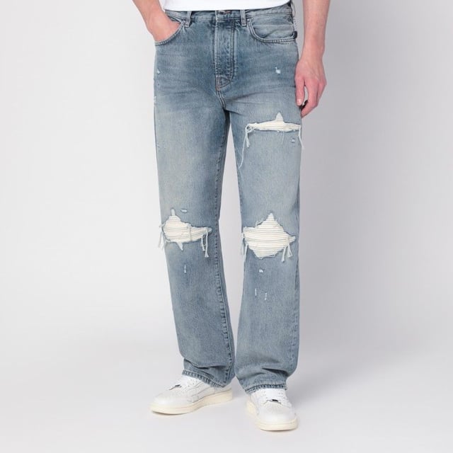 Unique Rips Jeans With Rips Antique Indigo