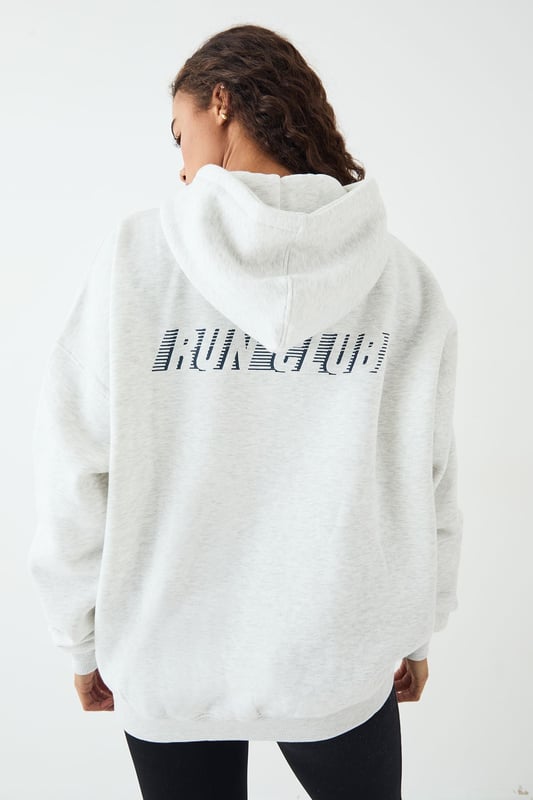 DSGN Studio Run Club Printed Oversized Hoodie