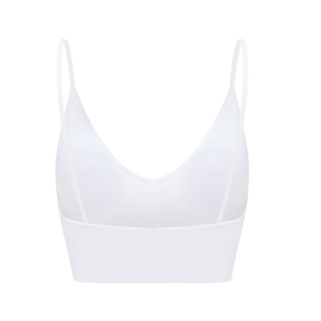 Women's Lee Flora V-Neck Slim Fit Crop Bra in White