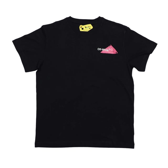 Juniors Off White Shape T-shirt in zwart - roze.- Ronde hals.- Korte mouwen.- Off White grafisch logo vooraan. - Pijlgrafiek op de rug.- Normale pasvorm.- 100% katoen.- Ref: OGAA0010061032