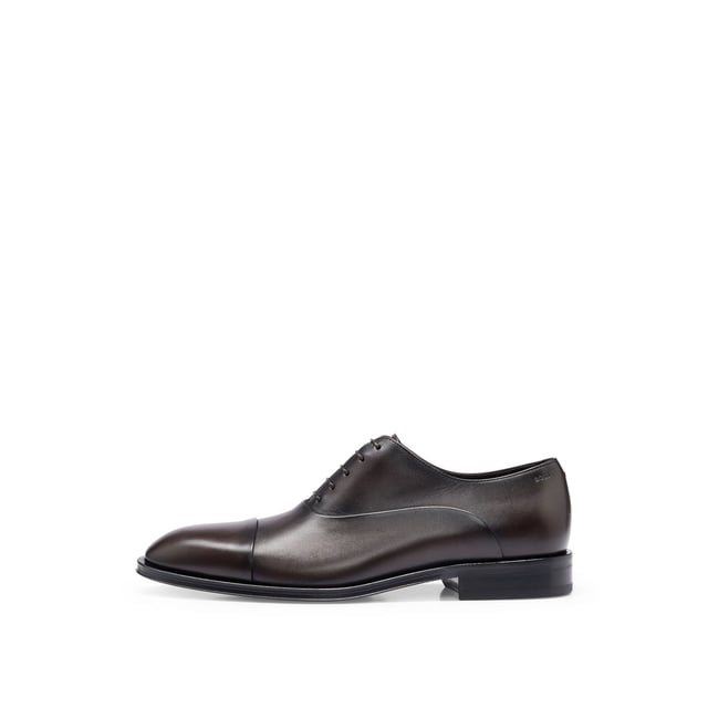 Mens Boss Derrek Oxford Shoes in brown.- Calf leather.- Lace-up fastening.- Seam detailing.- Branded leather insole.- Leather sole.- Ref: 50495997203