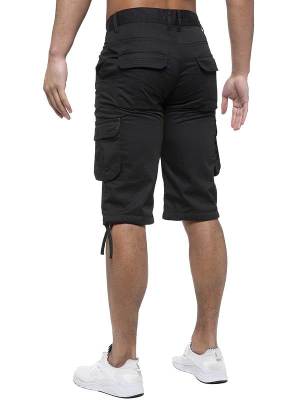 Enzo Mens Cargo Combat Jeans. 7 Pocket Design Including Single Coin Pocket. 2 Front Slash Pockets with Extra Fabric Stitching Detail. 2 Side Cargo Pockets, 2 Back Bellow Pockets with Velcro Fastening Flap. Extra Stitching Details to all Pockets. Adjustable Drawstring to the Hems. Zip Fly Fastening. Premium Quality Fabric Ideal for Casual and Heavy Duty Work Wear.