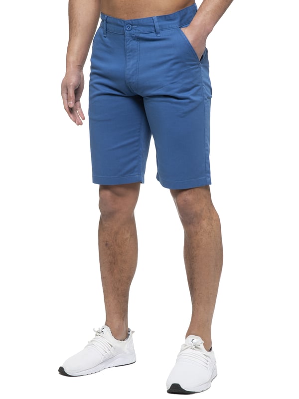 Enzo Mens Designer Regular fit Chino Shorts. Features 2 front pockets, 2 back pockets and Zip Fly Fastening. Perfect for summer.