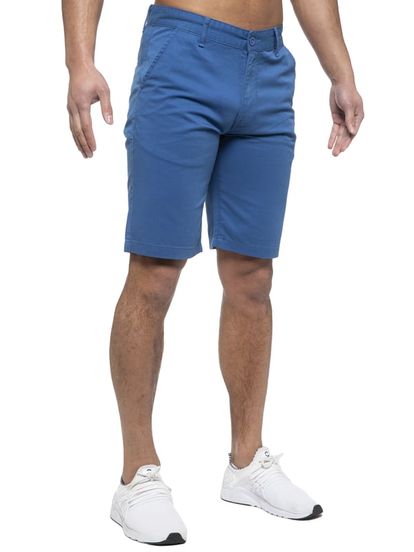 Enzo Mens Designer Regular fit Chino Shorts. Features 2 front pockets, 2 back pockets and Zip Fly Fastening. Perfect for summer.