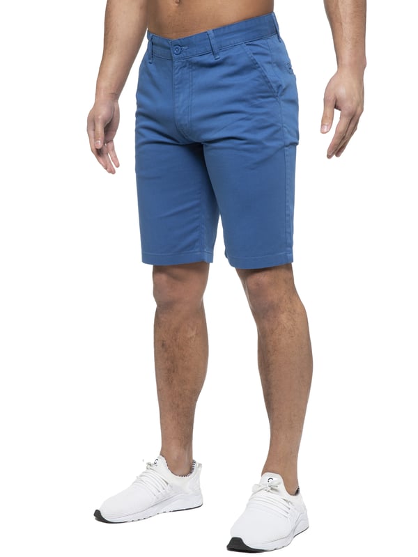 Enzo Mens Designer Regular fit Chino Shorts. Features 2 front pockets, 2 back pockets and Zip Fly Fastening. Perfect for summer.