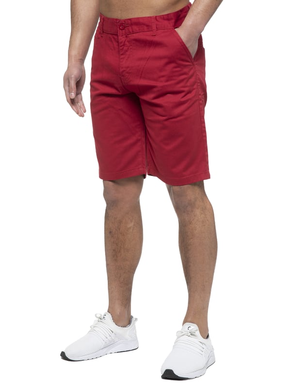 Enzo Mens Designer Regular fit Chino Shorts. Features 2 front pockets, 2 back pockets and Zip Fly Fastening. Perfect for summer.