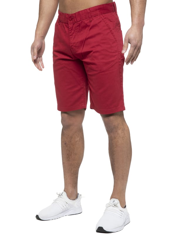 Enzo Mens Designer Regular fit Chino Shorts. Features 2 front pockets, 2 back pockets and Zip Fly Fastening. Perfect for summer.