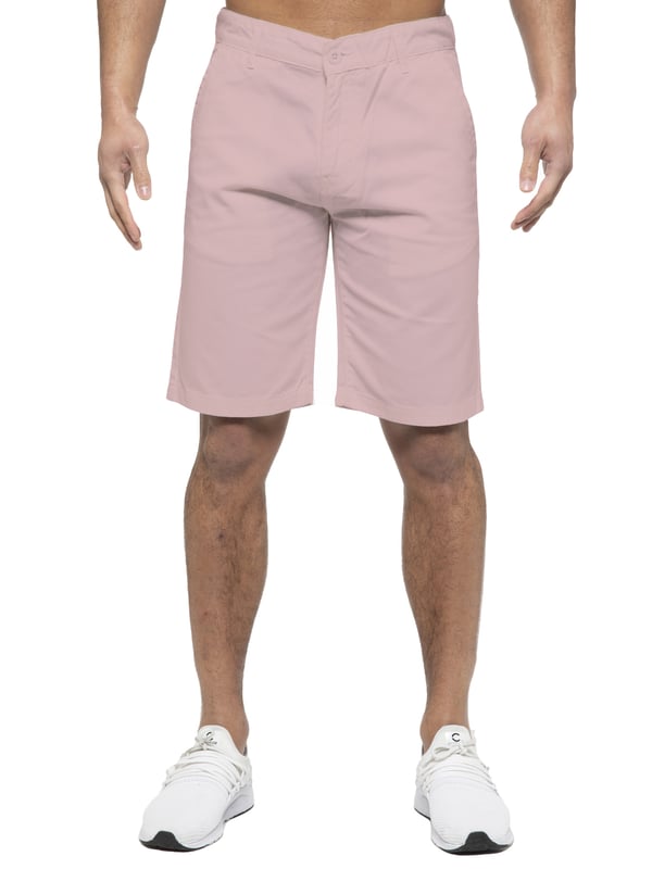 Enzo Mens Designer Regular fit Chino Shorts. Features 2 front pockets, 2 back pockets and Zip Fly Fastening. Perfect for summer.