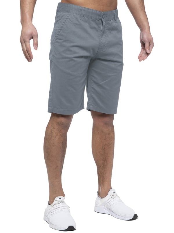 Experience the ultimate in comfort and style with Enzo | Mens Chino Shorts! Featuring 2 front pockets and 2 back pockets, a zip fly fastening, and 100% cotton material, these shorts are perfect for the summer. Machine washable for easy maintenance (please see care labels), these designer shorts are a must-have addition to any fashion-forward wardrobe. Order now and elevate your summer look!