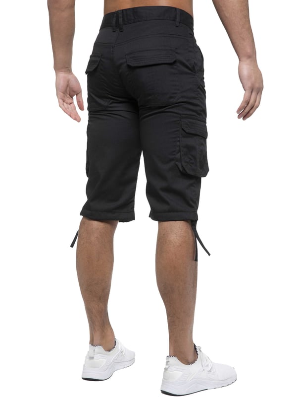 Enzo Mens Cargo Combat Jeans. 7 Pocket Design Including Single Coin Pocket. 2 Front Slash Pockets with Extra Fabric Stitching Detail. 2 Side Cargo Pockets, 2 Back Bellow Pockets with Velcro Fastening Flap. Extra Stitching Details to all Pockets. Adjustable Drawstring to the Hems. Zip Fly Fastening. Premium Quality Fabric Ideal for Casual and Heavy Duty Work Wear.