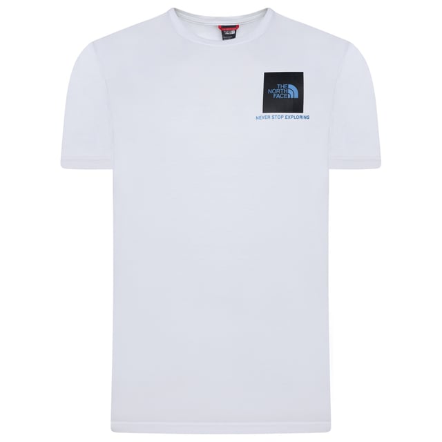 Refresh your everyday look with this men's Fine Box T-Shirt from The North Face. this exclusive tee is cut from soft cotton fabric for total comfort. It features short sleeves with a ribbed crew neckline and is finished up with a box logo and half dome logo