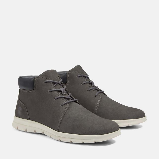 Mens Timberland Graydon Basic Lace-Up Boots in grey.- Upper made with Premium Timberland® Leather.- Lace up fastening.- Padded collar.- SensorFlex™ Comfort System.- OrthoLite® footbed.- ReBOTL™ fabric lining containing 50% recycled PET plastic.- Rubber sole.- Ref: A41320331