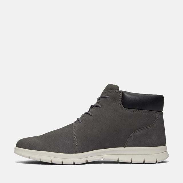 Mens Timberland Graydon Basic Lace-Up Boots in grey.- Upper made with Premium Timberland® Leather.- Lace up fastening.- Padded collar.- SensorFlex™ Comfort System.- OrthoLite® footbed.- ReBOTL™ fabric lining containing 50% recycled PET plastic.- Rubber sole.- Ref: A41320331