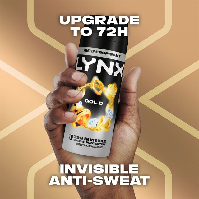Lynx Gold 72 HRS Anti Sweat Anti-Perspirant Body Spray for Men