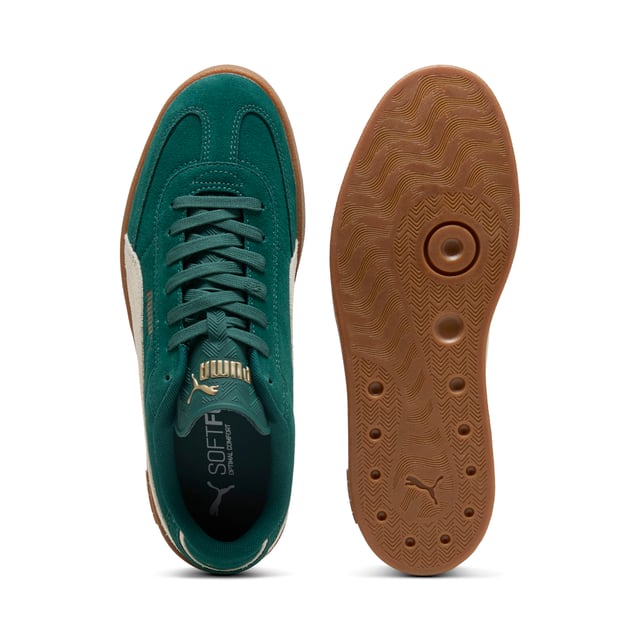 Introducing the Puma Club II Era Suede your passport to elevated street style and unbeatable versatility. Inspired by terrace culture this shoe features a t-toe and heel overlay all of it made from suede and heavy-textured rubber tooling. With a sleek profile and premium materials the Puma Club II Era Suede comes in many colourways. The SoftFoam sockliner also provides superior cushioning and optimal comfort for every step of your day. Whether youre hitting the city streets or stepping into the spotlight elevate your footwear game and join the Club today