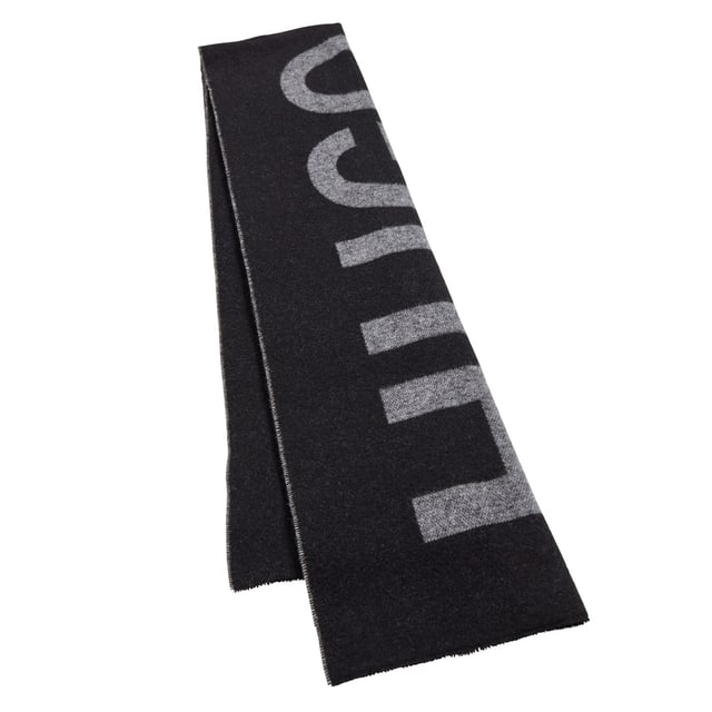 Boss Armin Scarf in black.- Logo in contrast at each side.- Crafted in Wool-Rich Blend.- 80% Wool  20% Polyamide.- Ref: 50440314001