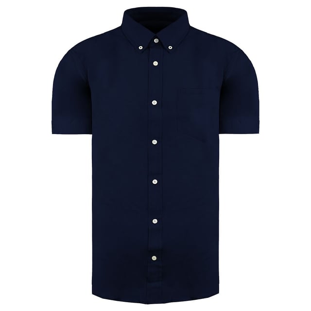 Ben Sherman Manija corta Coloque azul marino Mens Oxford Camisa 0066952 Navy