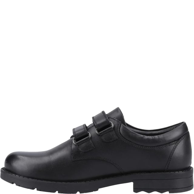 Hush Puppies BARRY Boys School Shoes Black

 Upper Material: Leather

Lining Material: Textile

Sole Material: Rubber

Closure/Fastening: Touch Fasten

Features: Comfort,Breathable

Toe Shape: Round

Shoe Width: Regular

Item Weight: 0.5 KG

Heel Height: Low (2.5-4.9cm)

Shoe Style: School

Gift Boxed: No
Product Code: 39462-73606