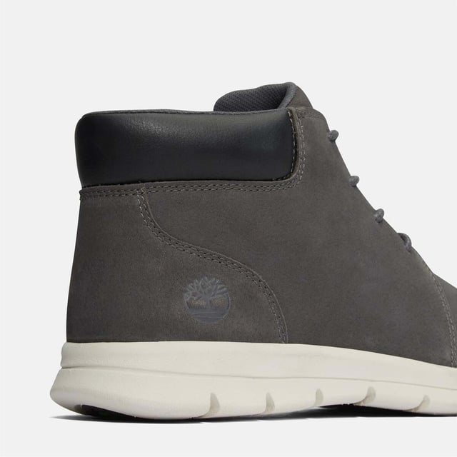 Mens Timberland Graydon Basic Lace-Up Boots in grey.- Upper made with Premium Timberland® Leather.- Lace up fastening.- Padded collar.- SensorFlex™ Comfort System.- OrthoLite® footbed.- ReBOTL™ fabric lining containing 50% recycled PET plastic.- Rubber sole.- Ref: A41320331