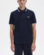 Fred Perry Heren Twin Tipped Poloshirt in Marineblauw/Wit/Wit