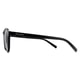 Polaroid Round Unisex Shiny Black Grey Polarized Sunglasses