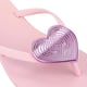 Ipanema Maxi Heart-strandschoen voor meisjes in lila