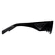 Prada Rectangle Unisex Black Dark Grey PR09ZS