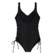 Regatta Womens/Ladies Alinae Plain One Piece Swimsuit (Black)