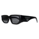 Prada Rectangle Unisex Black Dark Grey PR09ZS