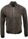 Varsity Soft Suede Leather Bomber Jacket