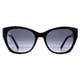 Marc Jacobs Cat Eye Womens Shiny Black Dark Grey Gradient MARC 732/S