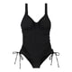 Regatta Womens/Ladies Alinae Plain One Piece Swimsuit (Black)