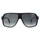 Carrera Aviator Unisex Blue Red White Dark Grey Gradient Sunglasses