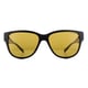 Polaroid Suncovers Square Unisex Black Yellow Polarized Sunglasses