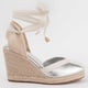 Montevita Espadrilles Met Een Sleehak Balenci2 Zilver